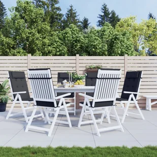 Poduszki na krzesła z wysokim oparciem, 6 szt., czarne, Oxford - Poduszki ogrodowe Poduszki na krzesła z wysokim oparciem, 6 szt., czarne, Oxford - Poduszki ogrodowe - miniaturka - grafika 1