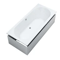 Wanny - Wanna do zabudowy Schedpol Viona 180x80 cm prostokątna z nośnikiem Stabilsound Plus biały połysk 3.1567-9.114 - miniaturka - grafika 1