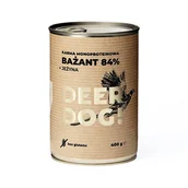 Mokra karma dla psów - Deer Dog! - BAŻANT + JEŻYNA – karma mokra 400g - miniaturka - grafika 1