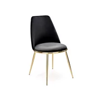 Krzesła - Krzesło Metalowe K-460 Złoty / Czarny Halmar - miniaturka - grafika 1