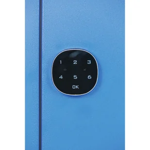 Szafka ubraniowa ze schowkami, 4 schowki, 1850 x 300 x 500 mm, zamek elektroniczny z kodem, drzwi laminowane, biała - Szafki biurowe - miniaturka - grafika 6