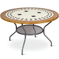 Stoły ogrodowe - Dajar Stół Ogrodowy Okrągły 130cm Como 65802 5904134658029 - miniaturka - grafika 1