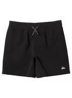 Kąpielówki dla chłopców - Quiksilver Czarne spodenki kąpielowe 8 - miniaturka - grafika 1