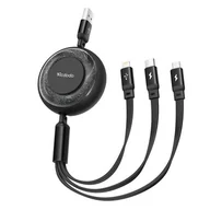 Kable - Kabel 3w1 USB do USB-C / Lightning / Micro USB, Mcdodo CA-3570, 1.2m (czarny) - miniaturka - grafika 1