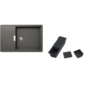 Schock Zlew TIA D-100LS SILVERSTONE Cristadur) - Zlewozmywaki - miniaturka - grafika 1