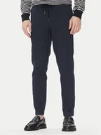 Spodnie męskie - Bugatti Chinosy 1950 76210C Granatowy Slim Fit - miniaturka - grafika 1