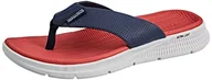 Klapki i japonki męskie - Skechers Męskie klapki Go Consistent Sandal Synthwave, Nvrd, 41 EU - miniaturka - grafika 1