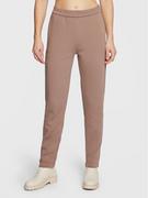 Dresy damskie - Calvin Klein Spodnie dresowe Minimal Logo K20K204964 Brązowy Regular Fit - miniaturka - grafika 1