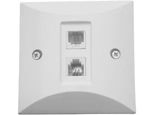 Gniazdo telefoniczne GTP-2 podtynk /podwójne proste / 18221 - Telefony stacjonarne - miniaturka - grafika 1
