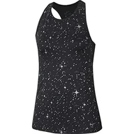 Koszulki i topy damskie - Nike Damski top Starry Night metaliczny czarny Czarny/Szary Thunder S - miniaturka - grafika 1
