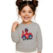 Bluzy dla dziewczynek - BLUZA DZIECIĘCA 67 SIX SEVEN VIRAL 146-152 DLA CHŁOPCA DZIEWCZYNKI - miniaturka - grafika 1