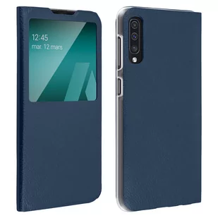 Etui Clear View do Samsunga Galaxy A50 / A30s ultracienkie - granatowe - Etui i futerały do telefonów - miniaturka - grafika 1