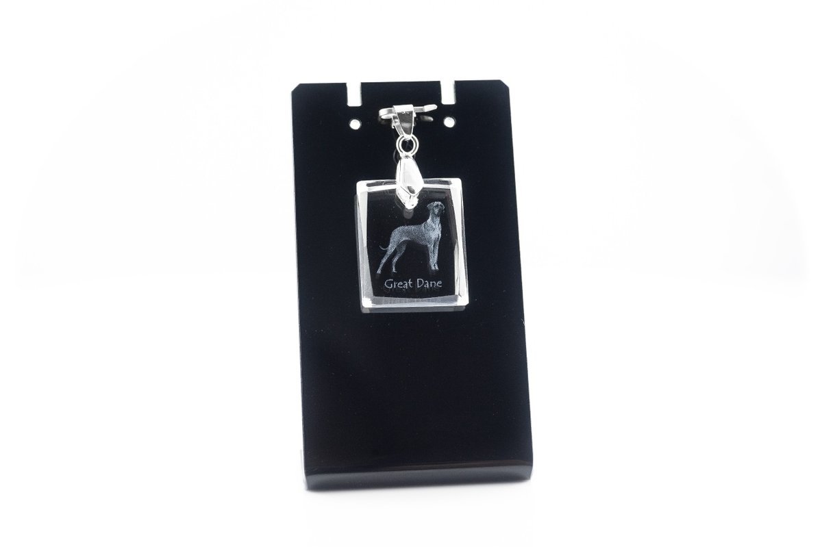 Dog niemiecki wisiorek kryształowy z psem Art-Dog