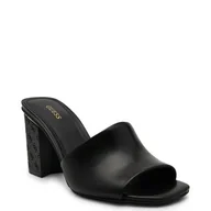 Klapki i japonki damskie - Guess Skórzane klapki YELLA - miniaturka - grafika 1