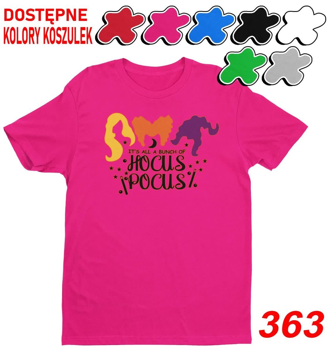 Dziecięca Koszulka Z Nadrukie Duży Wybór Halloween Duch Kot Dynia-M 134-140