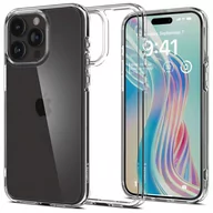 Etui i futerały do telefonów - Etui do iPhone 15 Pro Spigen Ultra Hybrid Case obudowa plecki Crystal Clear + Szkło - miniaturka - grafika 1