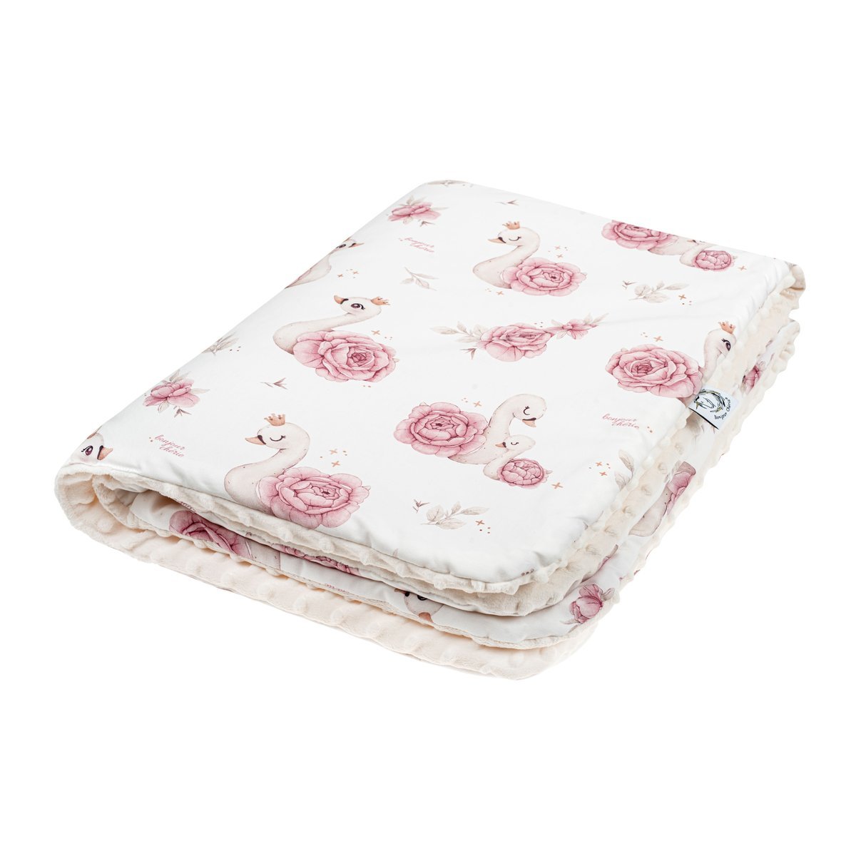 Kocyk Przedszkolaka bawełna - minky 100x150 cm Royal BabyBonjour Cherie