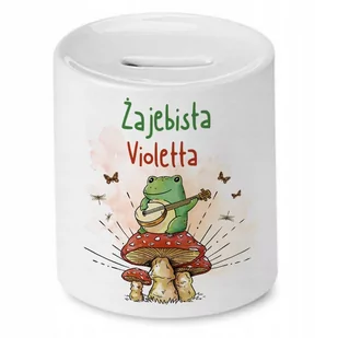 Skarbonka Dla Violetty Idealny na Urodziny Prezent z Nadrukiem ze Zdjęciem - Skarbonki - miniaturka - grafika 1