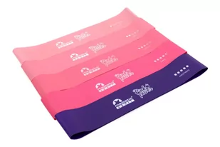 Zestaw 5 Gum Do Ćwiczeń Mini Band Pink Power - Gumy, taśmy, ekspandery - miniaturka - grafika 1