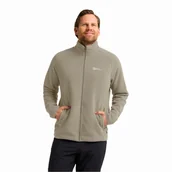 Bluzy męskie - Męska bluza polarowa Jack Wolfskin WALDSTEIG FZ M Linen - M - miniaturka - grafika 1