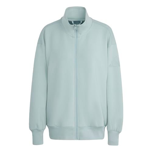 adidas dames SOFT LUX FULL-ZIP TRACKTOP, Wonder Sage, S