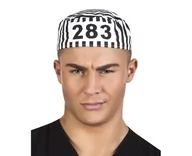 Dodatki do strojów karnawałowych - Boland Czapka &quot;Więzień&quot; BOLAND 93900 - miniaturka - grafika 1