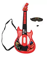 Instrumenty smyczkowe - Lexibook Miraculous Elektryczna gitara z oświetleniem i mikrofonem. okulary z mikrofonem. utwory demonstracyjne. 2 tryby gry. wtyczka MP3. kolor czarno-czerwony. K260MI - miniaturka - grafika 1