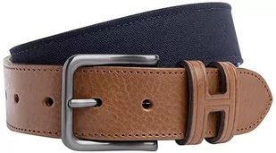 Hackett London Męski pasek Oxford, Brązowy (brązowy/czarny), 30 - Paski - miniaturka - grafika 1