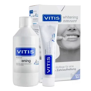 VITIS Whitening ZESTAW 2w1 płyn i pasta do zębów!! - Wybielanie zębów - miniaturka - grafika 1