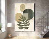 Obrazy i zdjęcia - Tropikalne liście - Plakat - Loft, Minimalizm - miniaturka - grafika 1