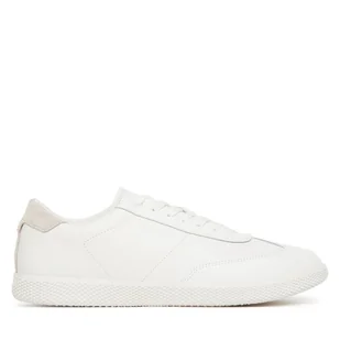 Sneakersy Calvin Klein Low Top Lace Up Tmbl Lth HM0HM01803 Biały - Sneakersy męskie - miniaturka - grafika 1