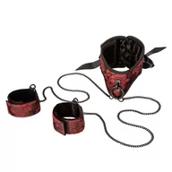 Akcesoria BDSM - Scandal Kajdanki w komplecie z obróżką POSTURE COLLAR WITH CUFFS - miniaturka - grafika 1