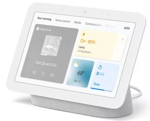 Google Inteligentny glosnik Google Nest Hub 2 Chalk szary GA01331-IT - Systemy inteligentnych domów - miniaturka - grafika 1