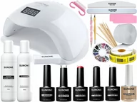 Zestawy do manicure i pedicure - Sunone Zestaw do Hybryd S02 Lampa Uv Led Gratisy - miniaturka - grafika 1