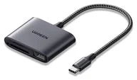 Czytniki kart pamięci - UGREEN CM387 USB-C SD/TF + USB czarny 80798 - miniaturka - grafika 1