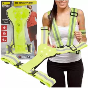 Odblaskowa Kamizelka Bezpieczeństwa Szelki Z Oświetleniem Led Do Biegania - Akcesoria motoryzacyjne Odblaskowa Kamizelka Bezpieczeństwa Szelki Z Oświetleniem Led Do Biegania - Akcesoria motoryzacyjne - miniaturka - grafika 1