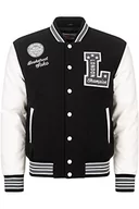 Bluzy męskie - Lonsdale bluza męska waterstein, Black/Ecru/Grey, XXL - miniaturka - grafika 1