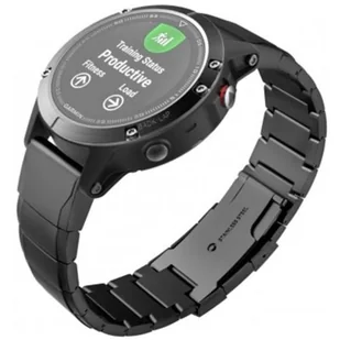 Tech-Protect PASEK STEELBAND FENIX 3/5X/3HR (26MM) BLACK BRANSOLETA CASE - Akcesoria do smartwatchy - miniaturka - grafika 1