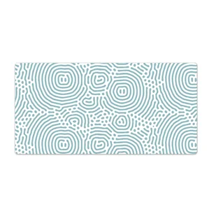 Mata do pracy biuro Abstrakcyjne okręgi 120x60 cm - Podkładki na biurko - miniaturka - grafika 1