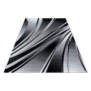 Dywany - Dywan nowoczesny Parma czarny linie 240x340 cm - miniaturka - grafika 1
