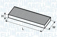 Filtry kabinowe - Filtr kabinowy MAGNETI MARELLI BCF186 8200037998 BCF186 - miniaturka - grafika 1
