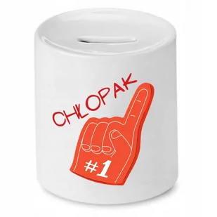 SKARBONKA DLA CHŁOPAKA NUMER JEDEN PREZENT z Nadrukiem ze Zdjęciem - Skarbonki - miniaturka - grafika 1