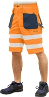 Odzież robocza - SPODNIE OCHRONNE DO PASA - KRÓTKIE LHOLLMAN LH-FMNX-TS; POMARAŃCZOWO-GRANATOWO-SZARY - miniaturka - grafika 1