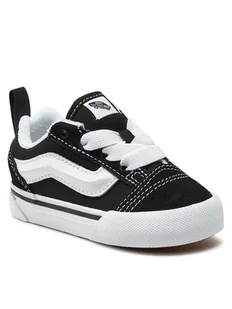 Vans Tenisówki Knu Skool Elastic Lace VN000D0K6BT1 Czarny - Buty dla dziewczynek - miniaturka - grafika 1
