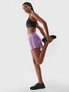 4F Spodenki do biegania szybkoschnące damskie - fioletowe XL - Spodenki damskie 4F Spodenki do biegania szybkoschnące damskie - fioletowe XL - Spodenki damskie - miniaturka - grafika 1