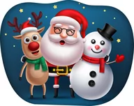 Poduszki - Poduszka Kształtka Bożonarodzeniowa, Mikołaj, Święta, Podi-124 - miniaturka - grafika 1