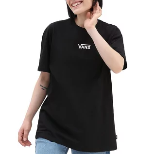 Koszulki i topy damskie - Koszulka Vans Flying V Oversized VN0A7YUTBLK1 - czarna - grafika 1