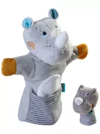 Lalki dla dziewczynek - Haba Pacynka "Rhino" - 18 m+ - miniaturka - grafika 1