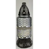 Lampiony i znicze - Znicz szklany z wkładem biały 24,5 cm 90 g - miniaturka - grafika 1