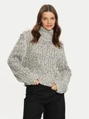 Swetry damskie - Noisy May Golf Bethy 27032214 Beżowy Regular Fit - miniaturka - grafika 1